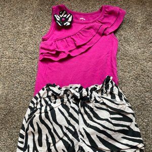Gymboree Girls Zebra Ensemble